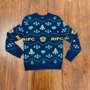 Rhode Island FC Navy Blue Patterned Men Sweater